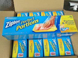 case of 1275 count ziploc perfect ...