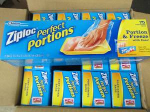 case of 1275 count ziploc perfect ...