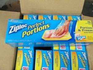 case of 1275 count ziploc perfect ...