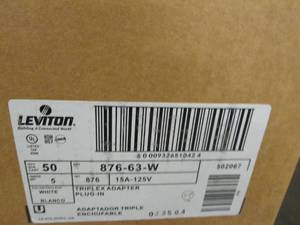 case of 50 leviton do it triplex ad...
