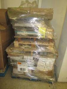 big pallet of tile top and bottom p...
