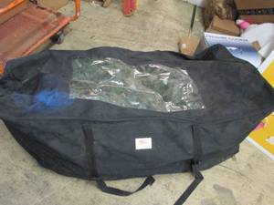 christmas tree in carrying bag ...