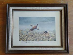 Signed Back of the Barn Print by Les C. Kouba