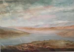 lot 40 image: Hudson River Morning Unframed Numbered Print by Nancy Chakrin