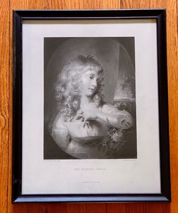 lot 24 image: Vintage Engraving (Print) of Princess Amelia