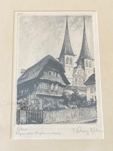 lot 26 image: Wonderful Vintage Etching