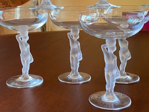 lot 28 image: Artes Bacchus French Crystal Champagne Glasses