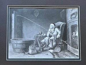 lot 52 image: Vintage Framed Engraving