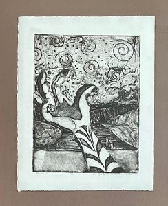 lot 74 image: Movement Framed Etching Print by Dave Brady