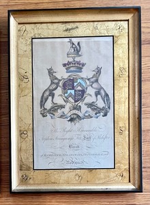 lot 88 image: Vintage Framed Coat of Arms Prints