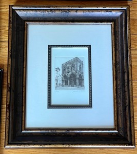 lot 125 image: Five Lovely Framed Vintage Etching Prints
