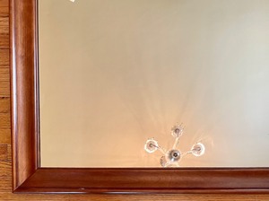 lot 159 image: Vintage Wooden Framed Mirror