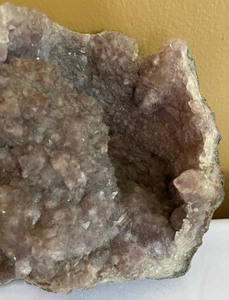 lot 207 image: Gorgeous Gemstone Partial Geode filled with Lavender Crystals