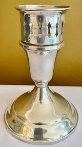 lot 206 image: Towle Sterling Silver Weighted Candle Holders