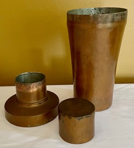 lot 230 image: Vintage Copper Cocktail Shaker