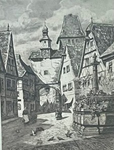 lot 252 image: Lovely Vintage Etching
