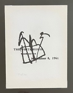 lot 257 image: Certified Limited Edition Doodles by John F. Kennedy