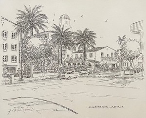 lot 264 image: La Valencia Hotel, La Jolla, California Numbered Print by Gil McCue