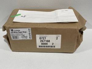 500 White Paper Bags