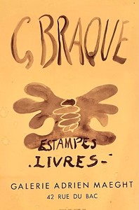 Vintage G. Braque Framed Poster