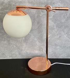 Rose Gold Globe Desk Lamp