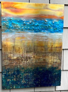 Beautiful Abstract Art Series on Metal