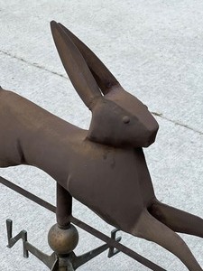 Fun Metal Rabbit Weathervane