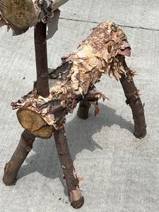 Twig and Birch Deer Figurine