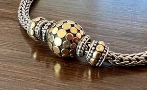 Beautiful John Hardy Sterling and 18k Necklace