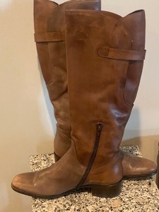 Tall Brown Leather Ladies Boots by Meucci