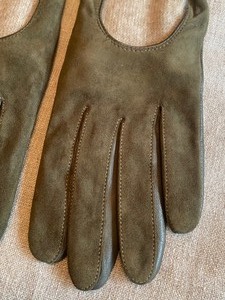 Stylish Knit and Leather Ladies Gloves by Carolina Amato