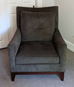 Dark Grey Armchair by the Charles Stewart Co.