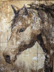 Cavalier Large Arcylic Painting by Liz Jardine