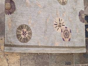 Tamarian Green Poppy Wool Runner