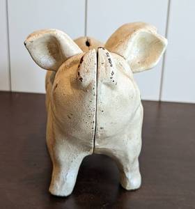 Cast Iron Flying Piggy Bank