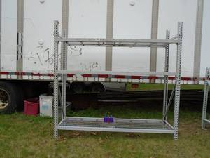 Pallet racking. 8 x 8 x 2 with wires shelves. As shown.