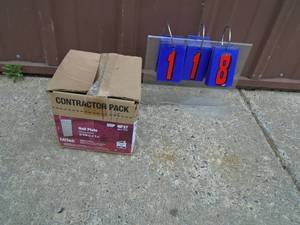 Contractor box of nail plates. As shown.