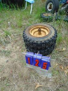 Qty of 2 lawn tractor tires. As shown.