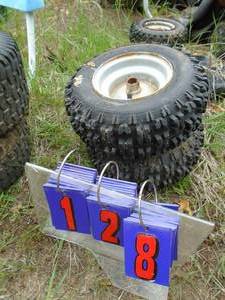 Qty of 2 lawn tractor tires. As shown.
