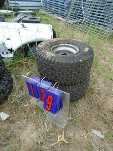 Qty of 2 lawn tractor tires. As shown.