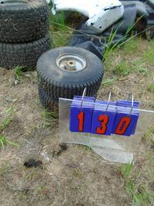 Qty of 2 lawn tractor tires. As shown.