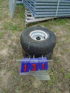 Qty of 2 lawn tractor tires. As shown.