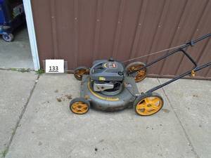 Ryobi 6.5 hp push mower. Dirty but tested & works. As shown.