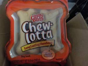 lot 61 image: Case of 5 - 5 oz Tubs Chew-Lotta Tr...