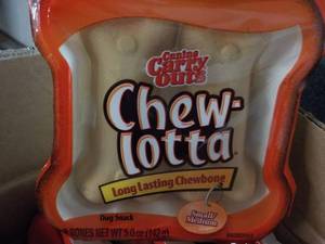 lot 62 image: Case of 5 - 5 oz Tubs Chew-Lotta Tr...