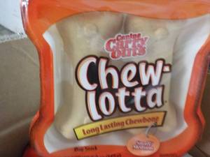 lot 63 image: Case of 5 - 5 oz Tubs Chew-Lotta Tr...