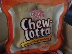lot 64 image: Case of 5 - 5 oz Tubs Chew-Lotta Tr...