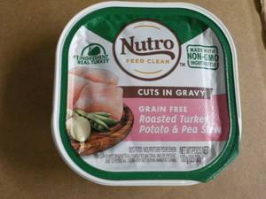 lot 74 image: Case of 24 Trays Nutro Dog Food...