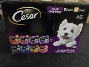 lot 78 image: Case of 40 Trays Cesar Dog food...