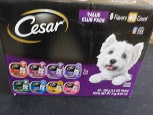 lot 80 image: Case of 40 Trays Cesar Dog food...